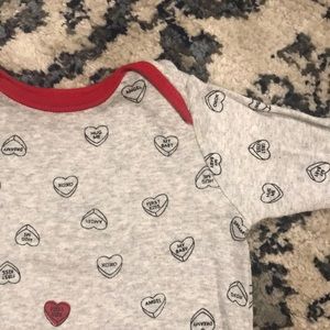 Old Navy - 0/3 month Valentine PJ’s